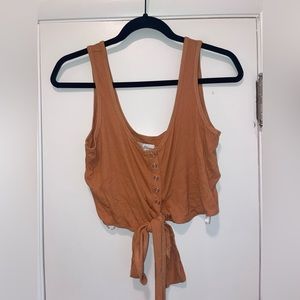 Privacy Please NWOT Cropped Wrap Top